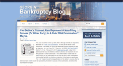 Desktop Screenshot of georgiabankruptcyblog.com